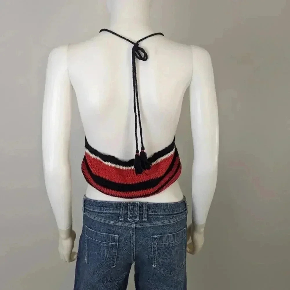 Rue 21 Knit Crochet Halter Top / Small - Picture 2 of 4